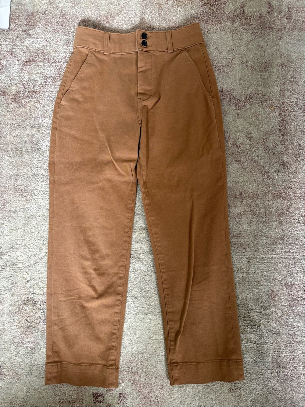 Everlane High Waisted Jeans in Caramel Tan